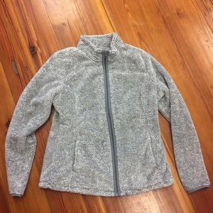 Grey Zip Up Fleece Women’s Jacket
